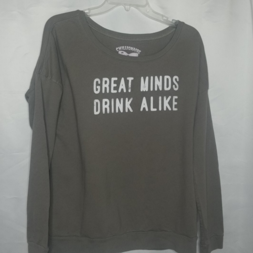 Chillionaire 100% Cotton Green Size XL LS Shirt